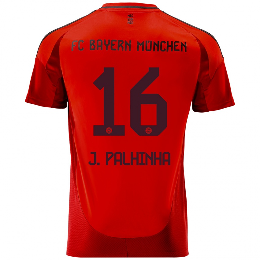 Niño Camiseta João Palhinha #16 Rojo 1ª Equipación 2024/25 La Camisa