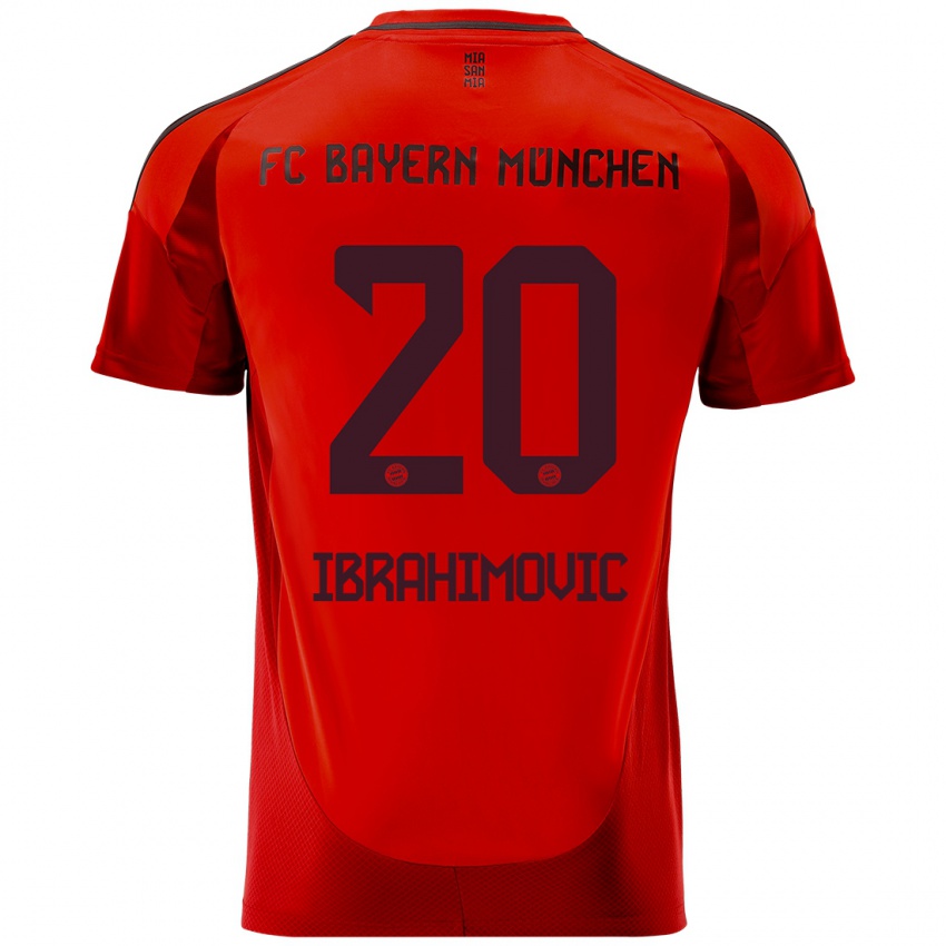 Niño Camiseta Arijon Ibrahimovic #20 Rojo 1ª Equipación 2024/25 La Camisa