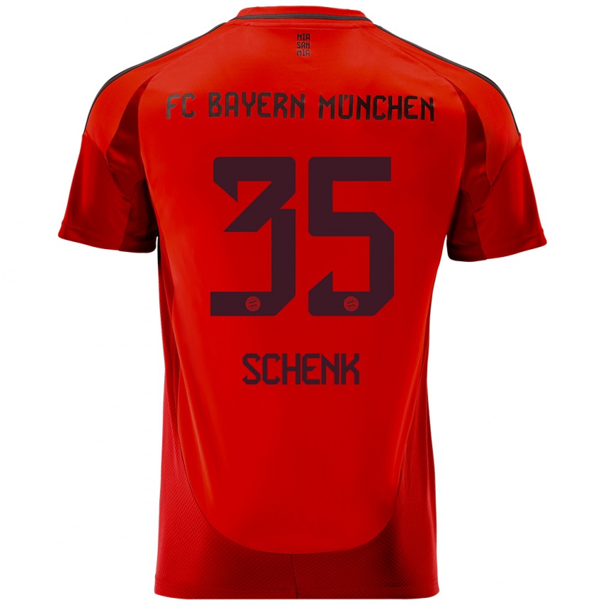 Niño Camiseta Johannes Schenk #35 Rojo 1ª Equipación 2024/25 La Camisa