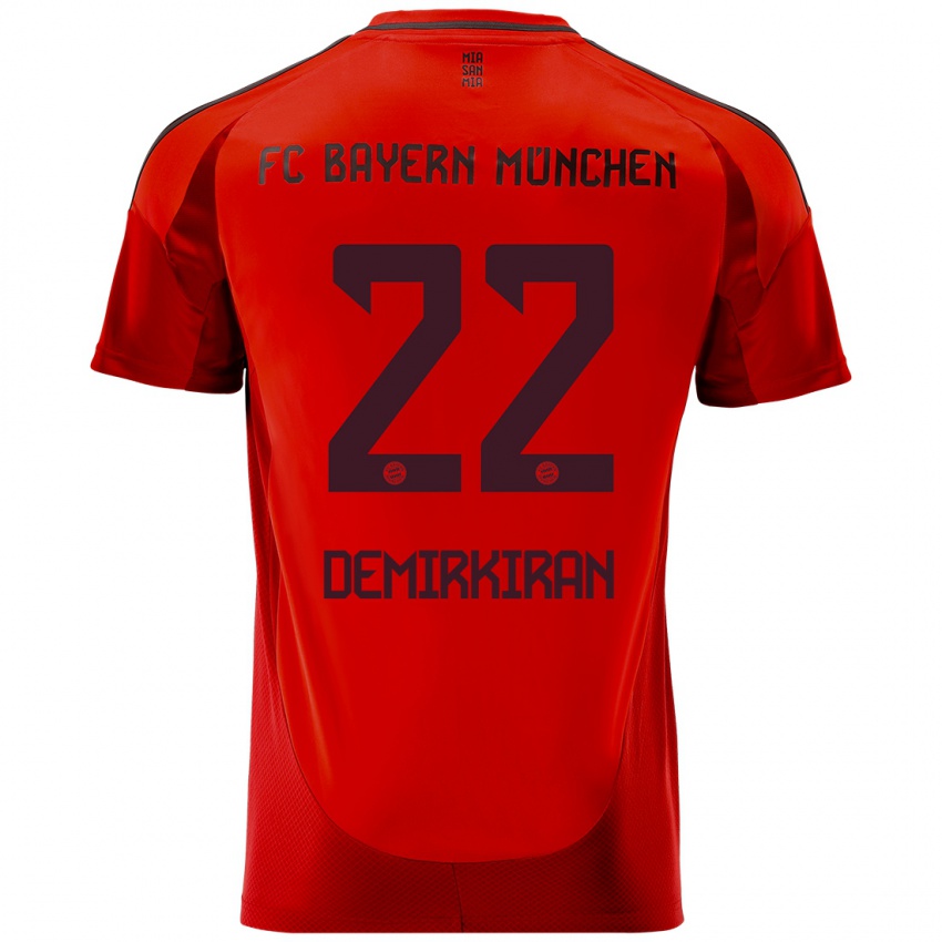 Niño Camiseta Ediz Demirkiran #22 Rojo 1ª Equipación 2024/25 La Camisa