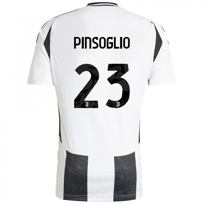 Niño Camiseta Carlo Pinsoglio #23 Blanco Negro 1ª Equipación 2024/25 La Camisa