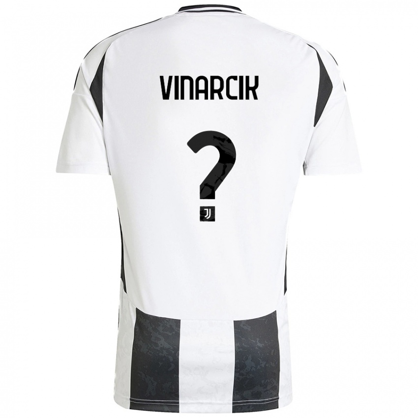 Niño Camiseta Jakub Vinarcik #0 Blanco Negro 1ª Equipación 2024/25 La Camisa