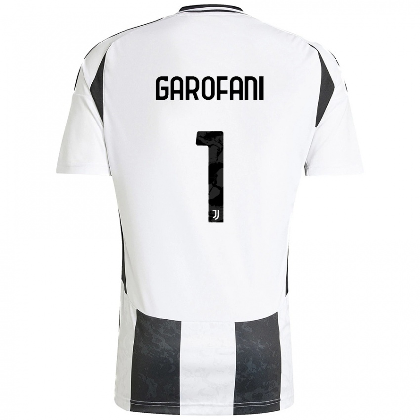 Niño Camiseta Giovanni Garofani #1 Blanco Negro 1ª Equipación 2024/25 La Camisa