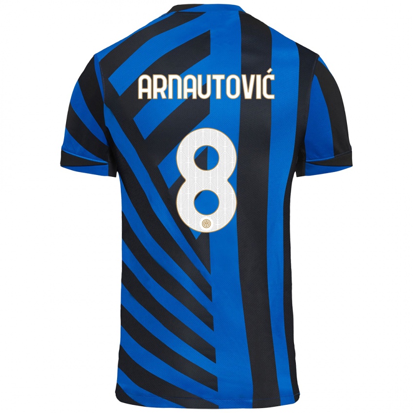 Niño Camiseta Marko Arnautovic #8 Azul Negro 1ª Equipación 2024/25 La Camisa