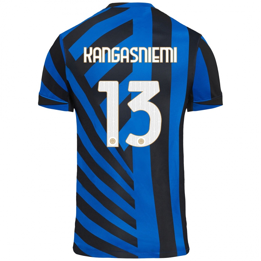 Niño Camiseta Ilari Kangasniemi #13 Azul Negro 1ª Equipación 2024/25 La Camisa