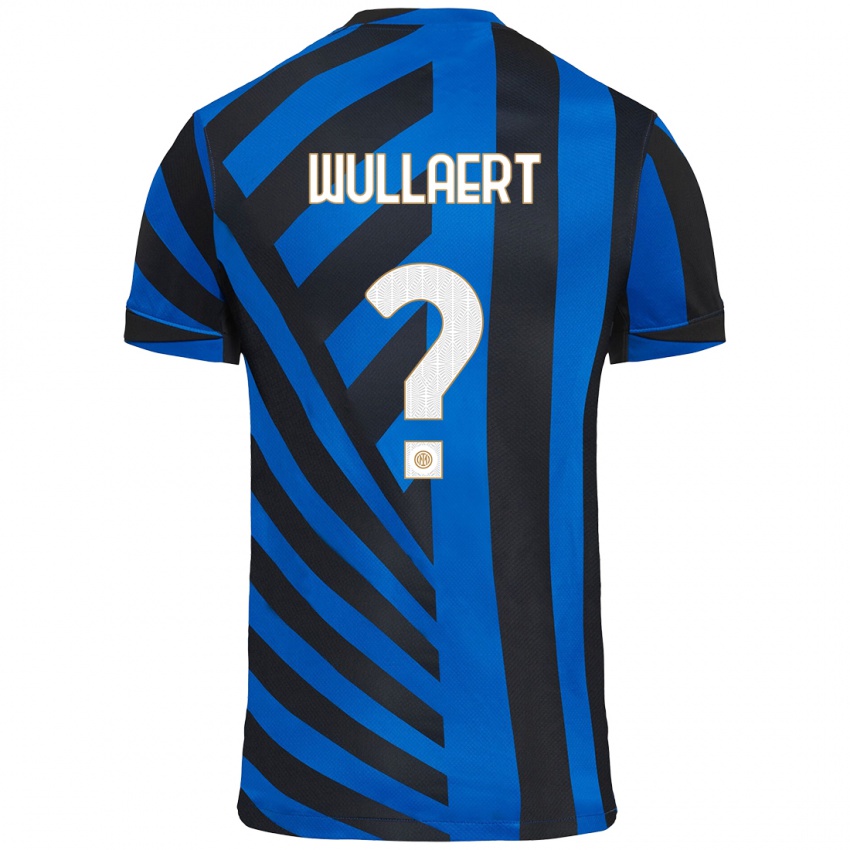 Niño Camiseta Tessa Wullaert #0 Azul Negro 1ª Equipación 2024/25 La Camisa