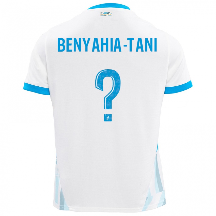 Niño Camiseta Aylan Benyahia-Tani #0 Blanco Azul Cielo 1ª Equipación 2024/25 La Camisa