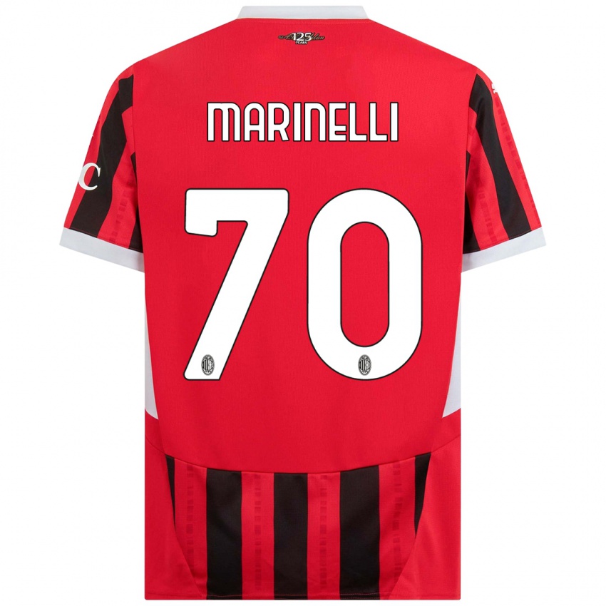 Niño Camiseta Gloria Marinelli #70 Rojo Negro 1ª Equipación 2024/25 La Camisa