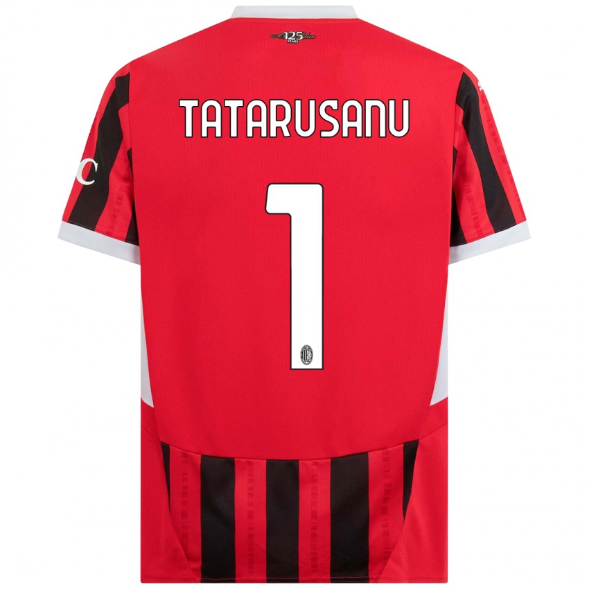 Niño Camiseta Ciprian Tatarusanu #1 Rojo Negro 1ª Equipación 2024/25 La Camisa