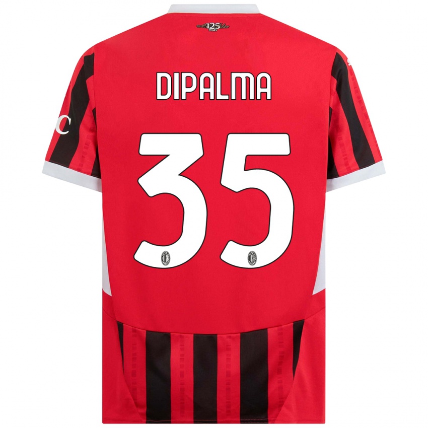 Niño Camiseta Matteo Dipalma #35 Rojo Negro 1ª Equipación 2024/25 La Camisa