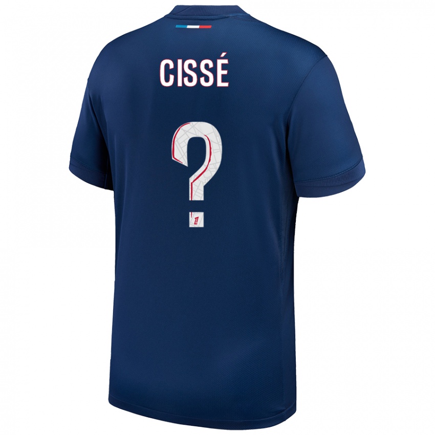 Niño Camiseta Mory Cissé #0 Azul Marino Blanco 1ª Equipación 2024/25 La Camisa