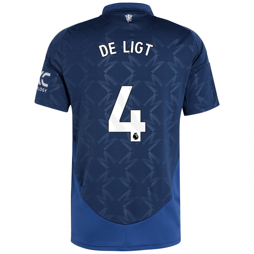 Niño Camiseta Matthijs De Ligt #4 Índigo 2ª Equipación 2024/25 La Camisa