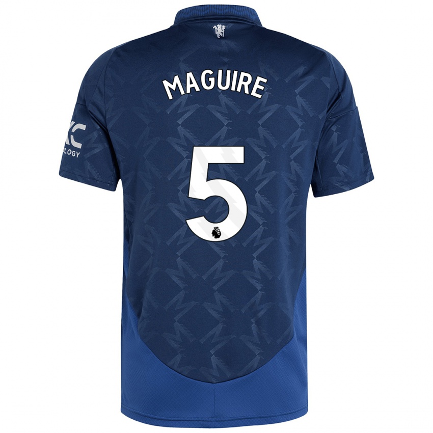 Niño Camiseta Harry Maguire #5 Índigo 2ª Equipación 2024/25 La Camisa