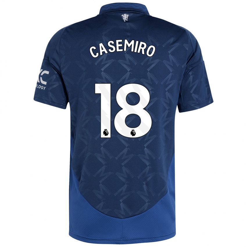 Niño Camiseta Casemiro #18 Índigo 2ª Equipación 2024/25 La Camisa