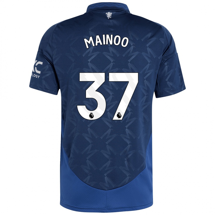 Niño Camiseta Kobbie Mainoo #37 Índigo 2ª Equipación 2024/25 La Camisa