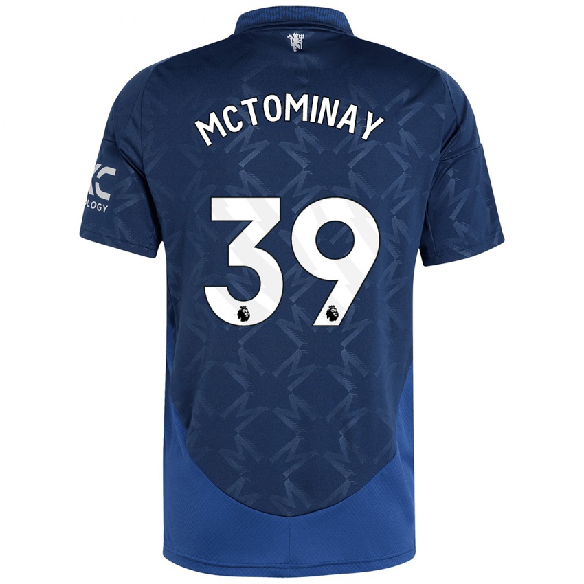 Niño Camiseta Scott Mctominay #39 Índigo 2ª Equipación 2024/25 La Camisa