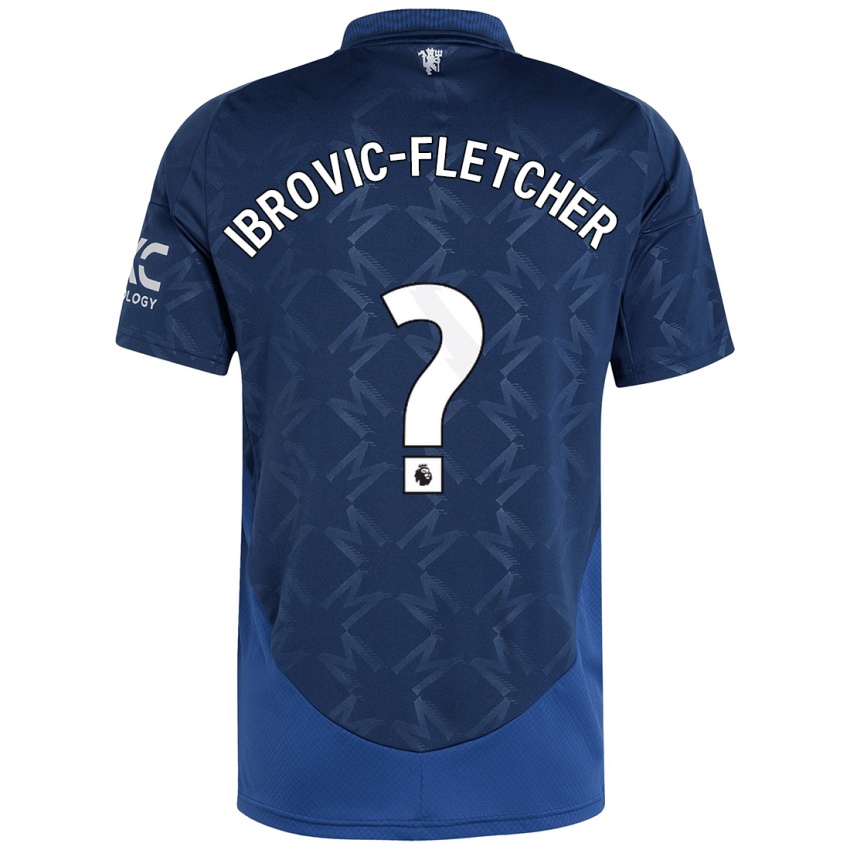 Niño Camiseta Edward Ibrovic-Fletcher #0 Índigo 2ª Equipación 2024/25 La Camisa