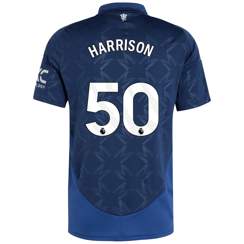 Niño Camiseta Elyh Harrison #50 Índigo 2ª Equipación 2024/25 La Camisa