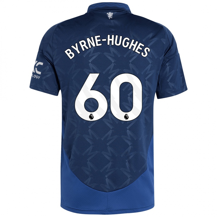 Niño Camiseta Cameron Byrne-Hughes #60 Índigo 2ª Equipación 2024/25 La Camisa