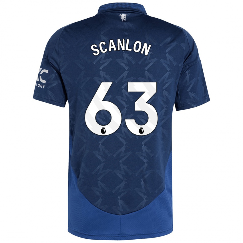 Niño Camiseta James Scanlon #63 Índigo 2ª Equipación 2024/25 La Camisa