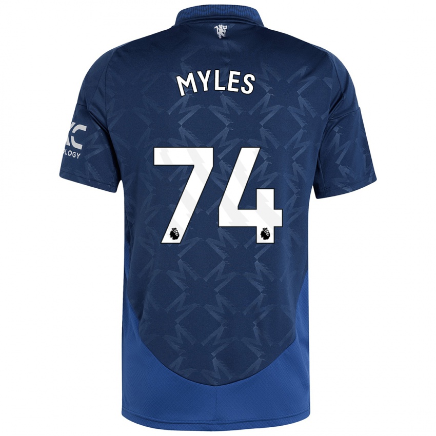 Niño Camiseta Tom Myles #74 Índigo 2ª Equipación 2024/25 La Camisa