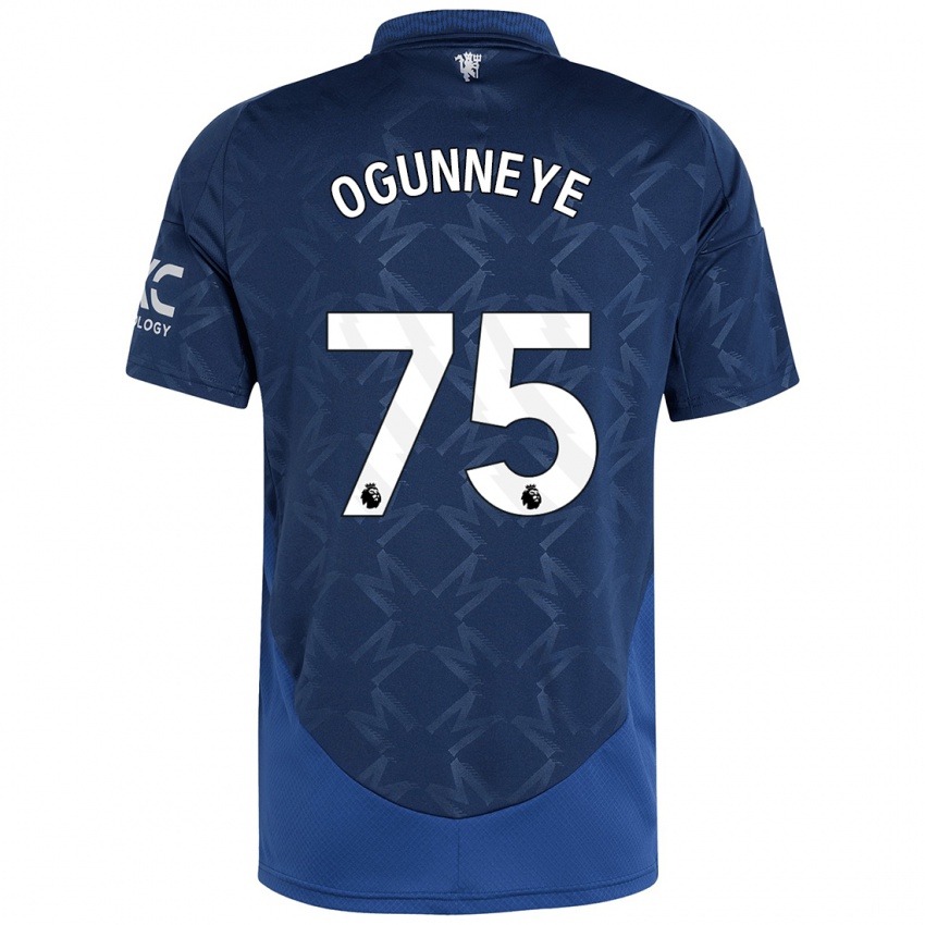 Niño Camiseta Habeeb Ogunneye #75 Índigo 2ª Equipación 2024/25 La Camisa