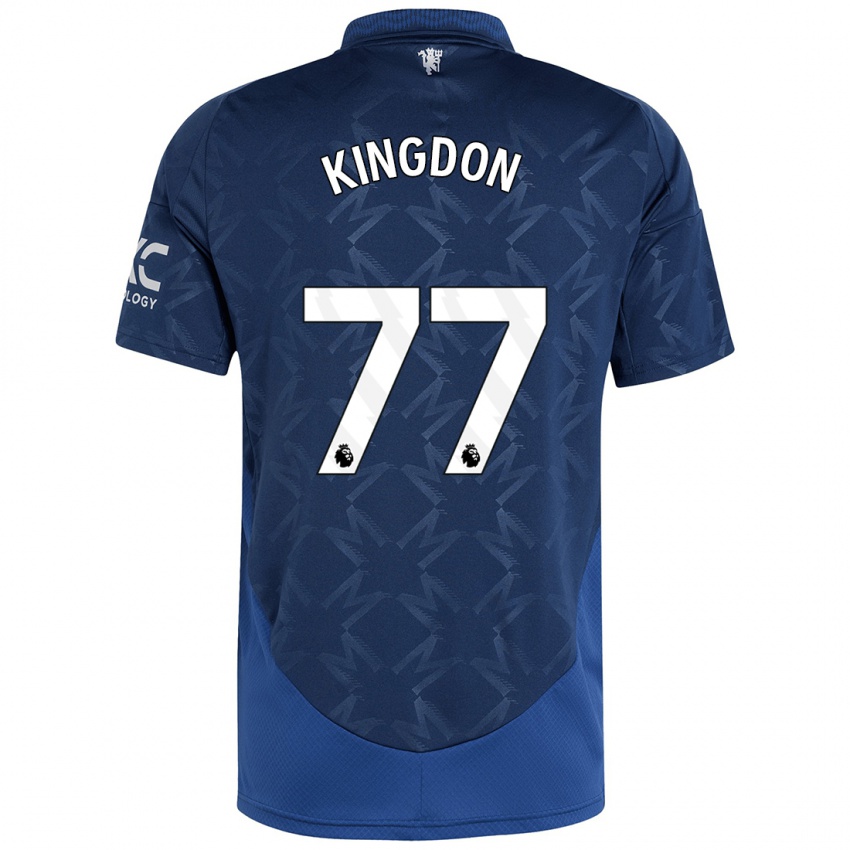 Niño Camiseta Jack Kingdon #77 Índigo 2ª Equipación 2024/25 La Camisa