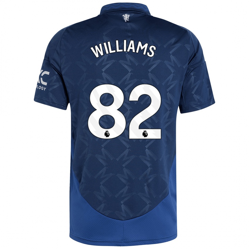 Niño Camiseta Ethan Williams #82 Índigo 2ª Equipación 2024/25 La Camisa