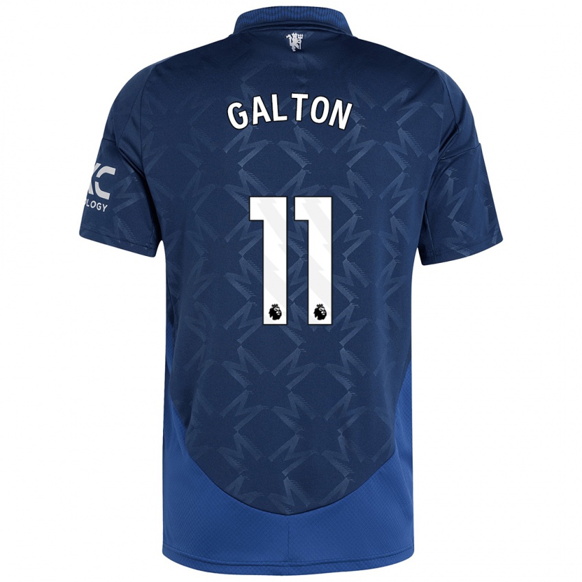 Niño Camiseta Leah Galton #11 Índigo 2ª Equipación 2024/25 La Camisa