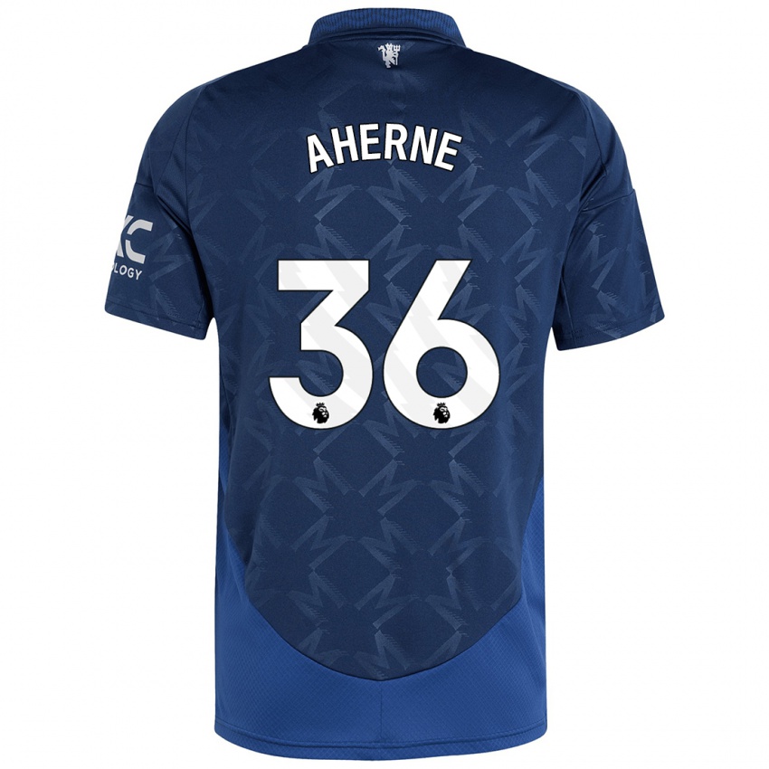 Niño Camiseta Alyssa Aherne #36 Índigo 2ª Equipación 2024/25 La Camisa