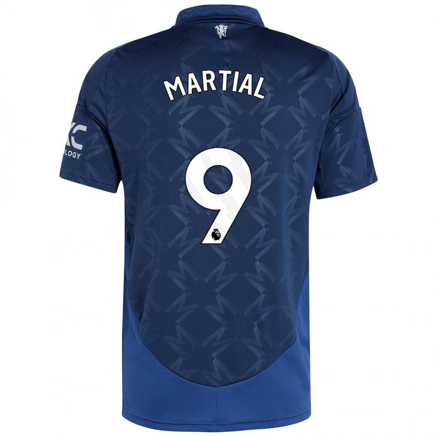 Niño Camiseta Anthony Martial #9 Índigo 2ª Equipación 2024/25 La Camisa