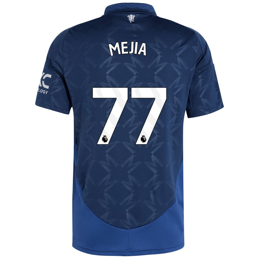 Niño Camiseta Mateo Mejia #77 Índigo 2ª Equipación 2024/25 La Camisa