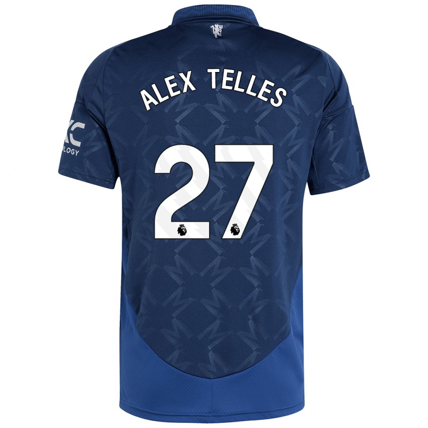 Niño Camiseta Alex Nicolao Telles #27 Índigo 2ª Equipación 2024/25 La Camisa