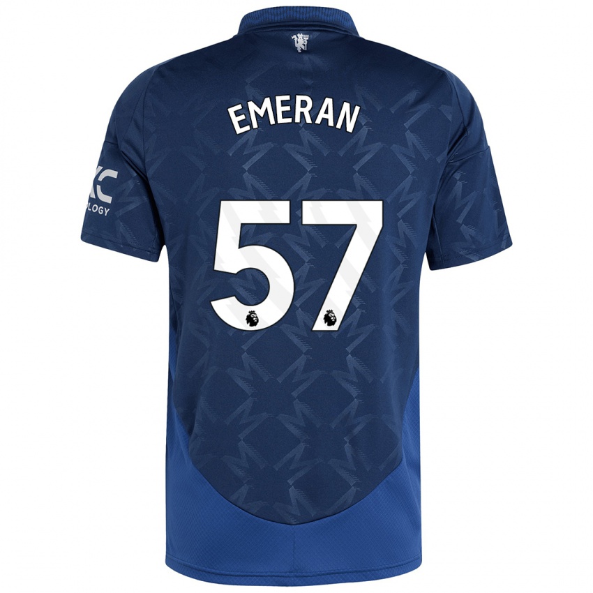 Niño Camiseta Noam Emeran #57 Índigo 2ª Equipación 2024/25 La Camisa