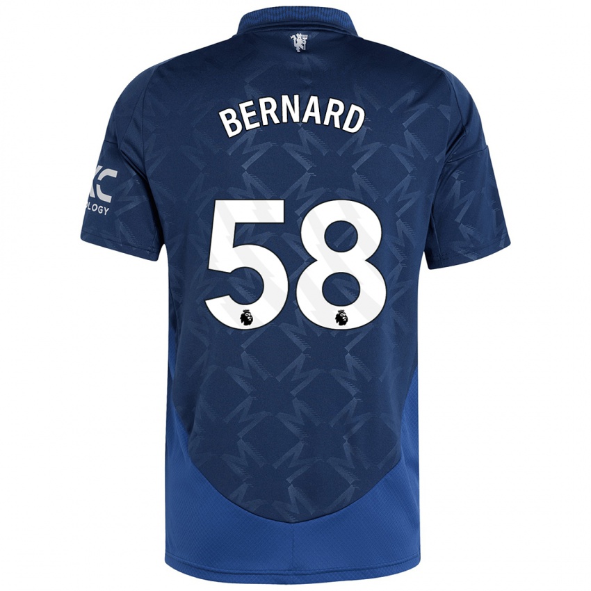 Niño Camiseta Bernard #58 Índigo 2ª Equipación 2024/25 La Camisa