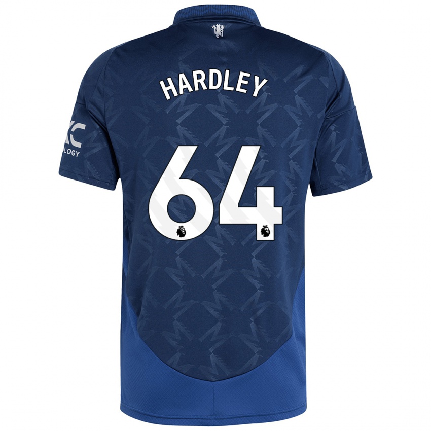 Niño Camiseta Bjorn Hardley #64 Índigo 2ª Equipación 2024/25 La Camisa