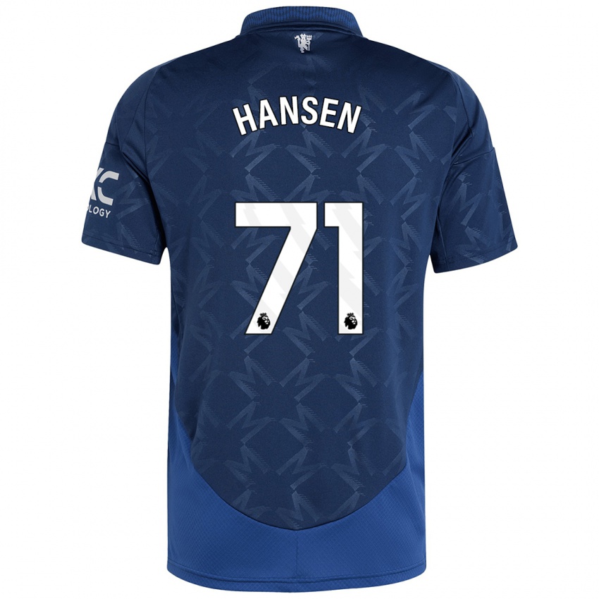 Niño Camiseta Isak Hansen-Aaroen #71 Índigo 2ª Equipación 2024/25 La Camisa