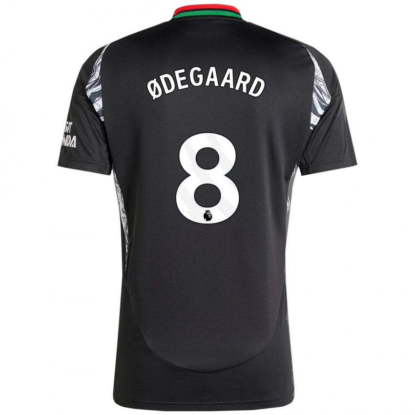 Niño Camiseta Martin Odegaard #8 Negro 2ª Equipación 2024/25 La Camisa