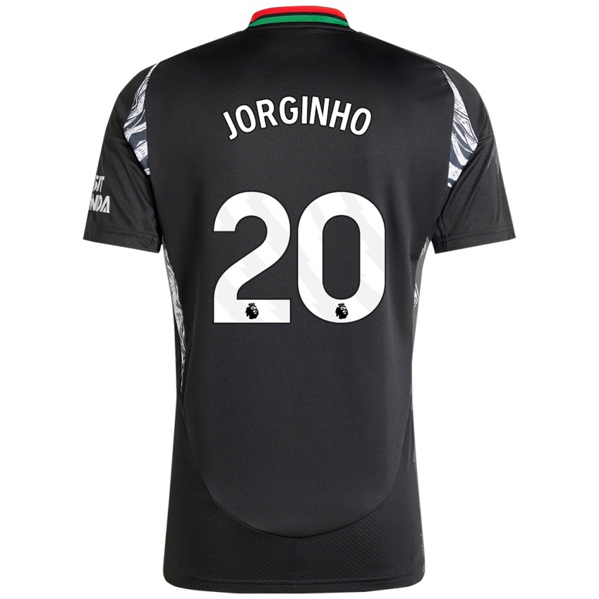 Niño Camiseta Jorginho #20 Negro 2ª Equipación 2024/25 La Camisa