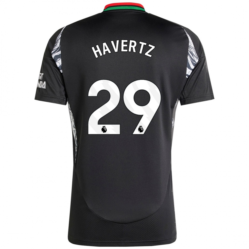 Niño Camiseta Kai Havertz #29 Negro 2ª Equipación 2024/25 La Camisa