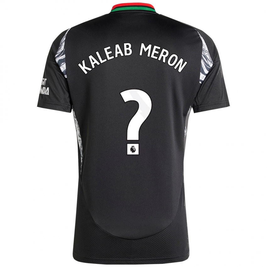 Niño Camiseta Kaleab Meron #0 Negro 2ª Equipación 2024/25 La Camisa