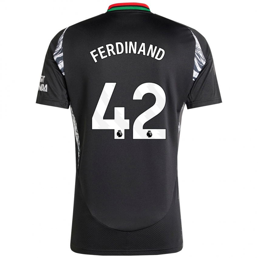 Niño Camiseta Seb Ferdinand #42 Negro 2ª Equipación 2024/25 La Camisa