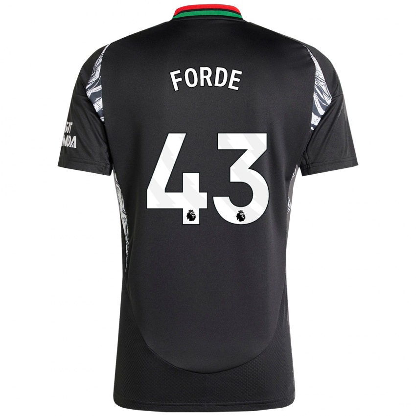 Niño Camiseta Romari Forde #43 Negro 2ª Equipación 2024/25 La Camisa