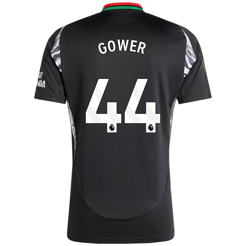 Niño Camiseta Jimi Gower #44 Negro 2ª Equipación 2024/25 La Camisa