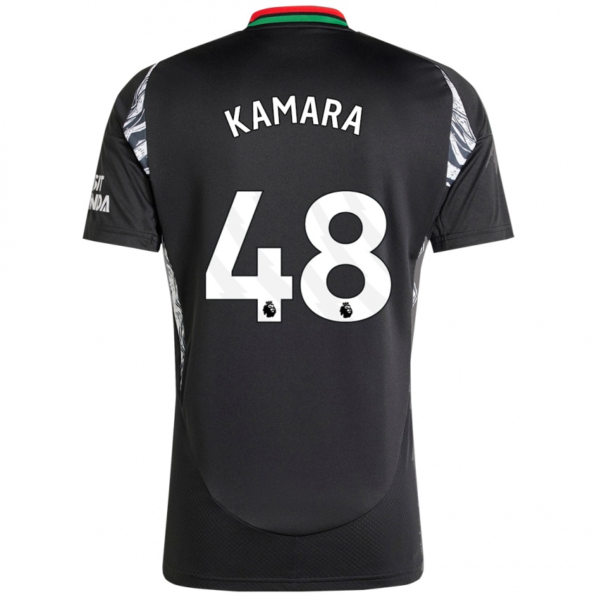 Niño Camiseta Osman Kamara #48 Negro 2ª Equipación 2024/25 La Camisa