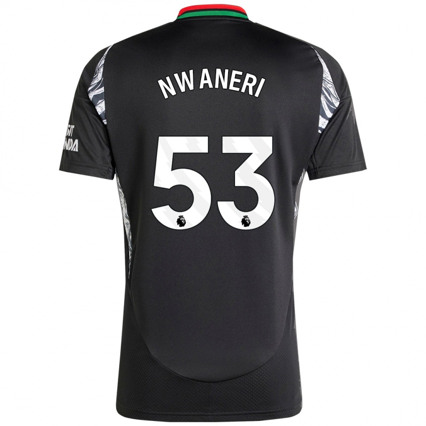 Niño Camiseta Ethan Nwaneri #53 Negro 2ª Equipación 2024/25 La Camisa