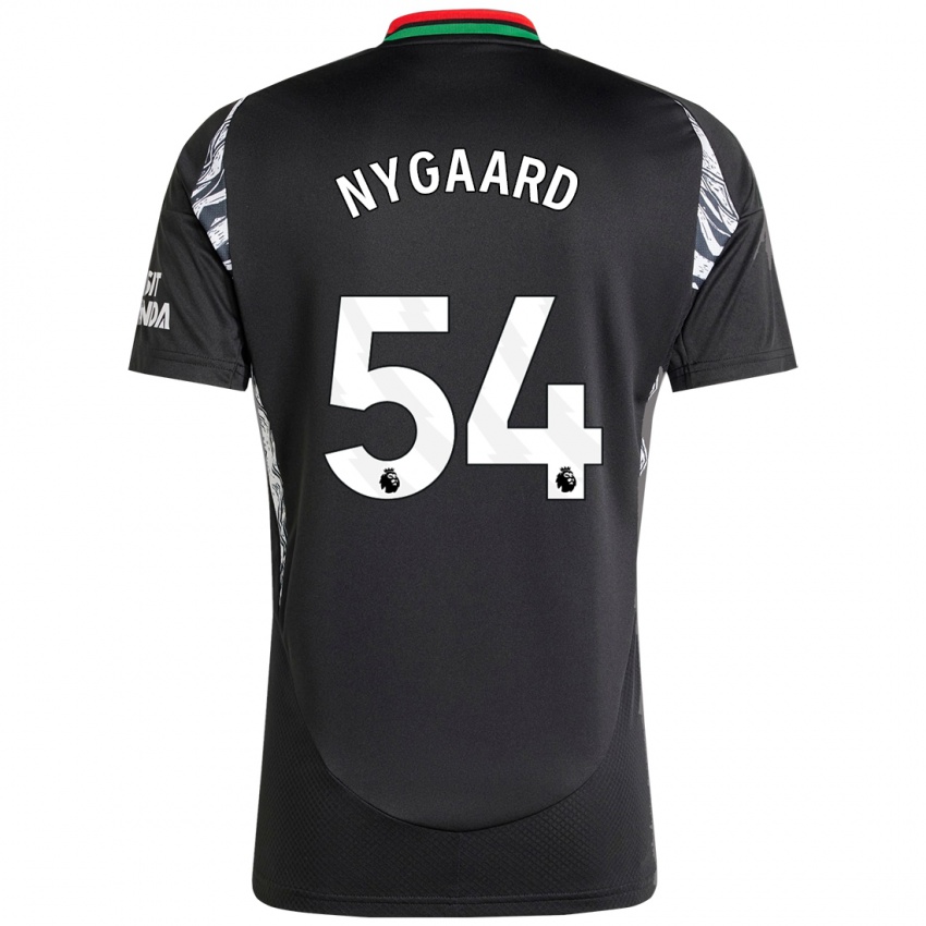 Niño Camiseta Lucas Nygaard #54 Negro 2ª Equipación 2024/25 La Camisa