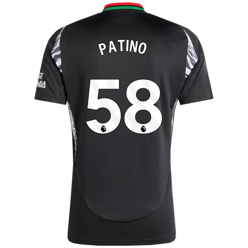 Niño Camiseta Charlie Patino #58 Negro 2ª Equipación 2024/25 La Camisa