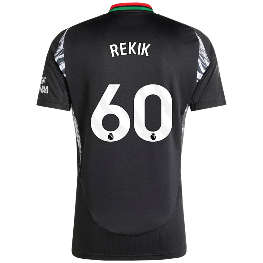 Niño Camiseta Omar Rekik #60 Negro 2ª Equipación 2024/25 La Camisa