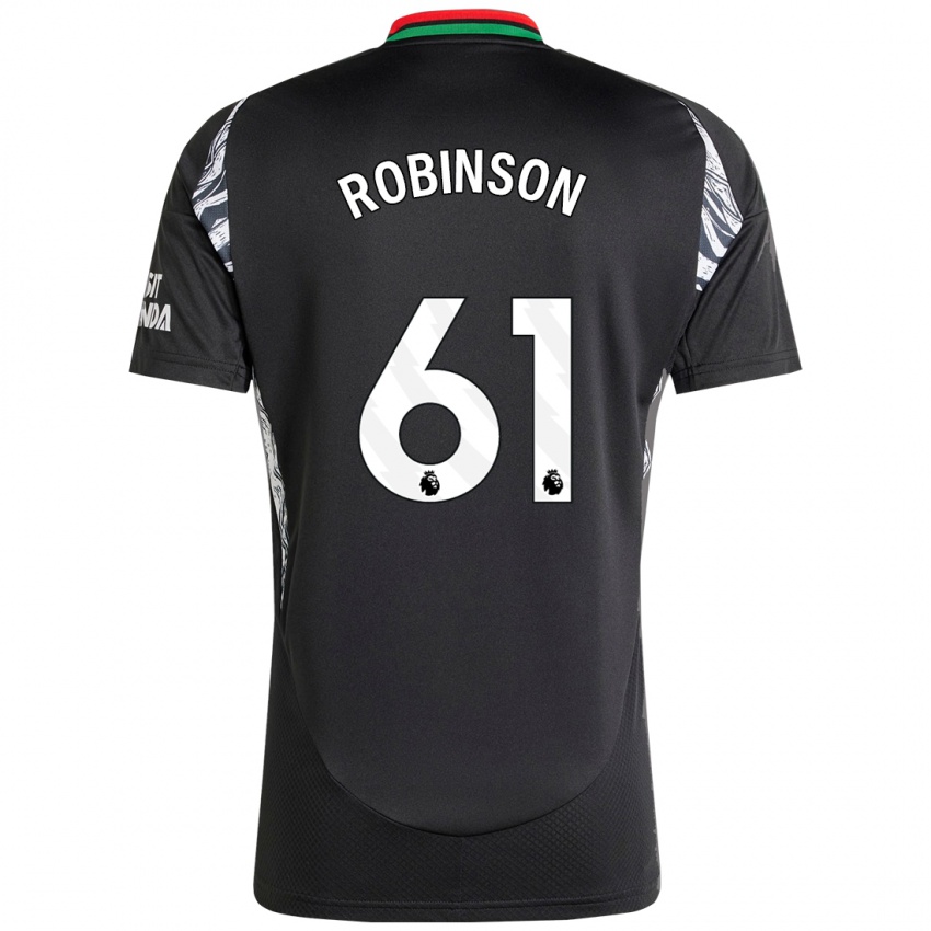 Niño Camiseta Josh Robinson #61 Negro 2ª Equipación 2024/25 La Camisa